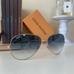 Ray-Ban blue gradient Aviators